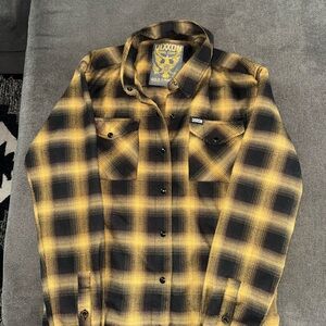 DIXXON Gold and Black Flannel Shirt